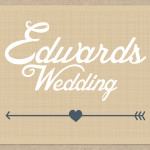 Simple rustic wedding signage