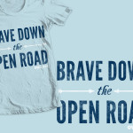 "Brave Down the Open Road" shirt design for Owl City