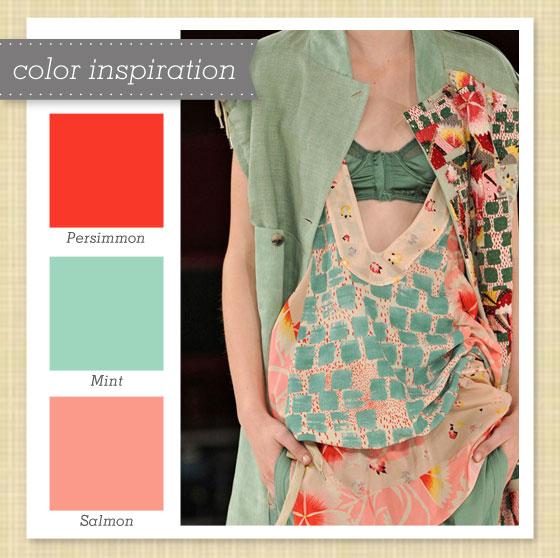 Red, Pink and Mint Green Color Palette Sarah Hearts