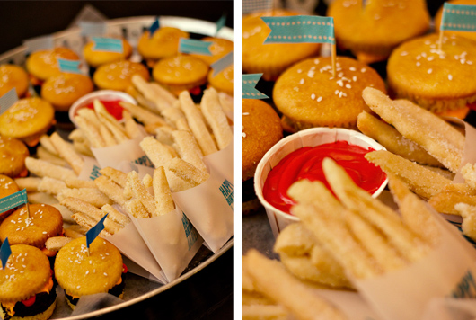 hamburger cupcakes cookie french fries hamburger cupcakes cookie french fries