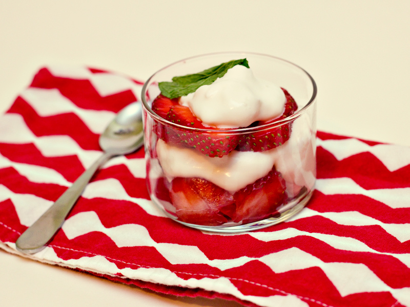Strawberries Parfaits with Mint Whipped Cream Sarah Hearts