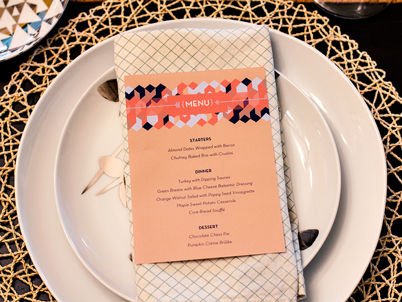 fancy menu template