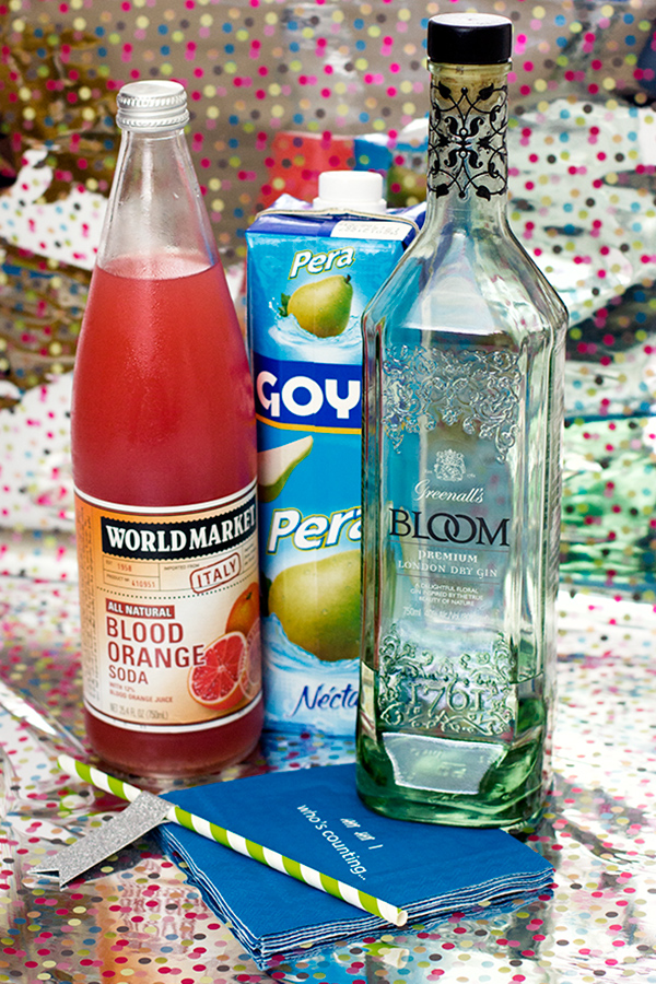 Blood Orange and Pear Gin Cocktail from Sarah Hearts