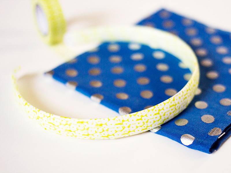 DIY Washi Tape Headband | Sarah Hearts