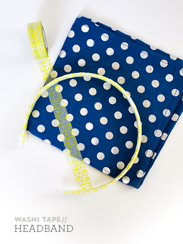 DIY Washi Tape Headband | Sarah Hearts