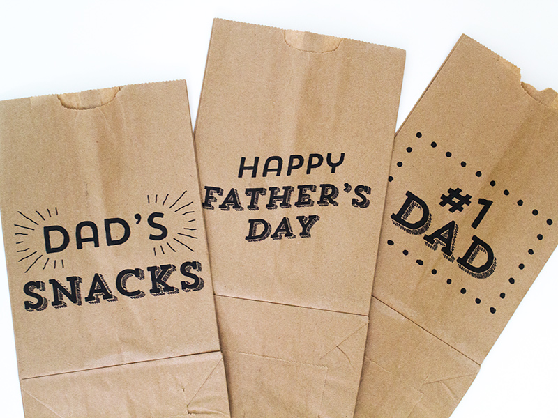 Printable Father's Day Paper Bags | Sarah Hearts