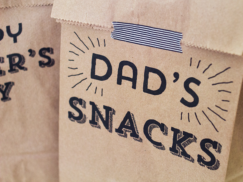 Printable Father's Day Paper Bags | Sarah Hearts