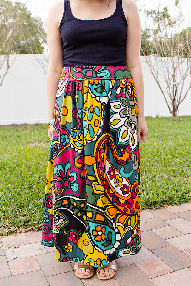 diy knit maxi skirt
