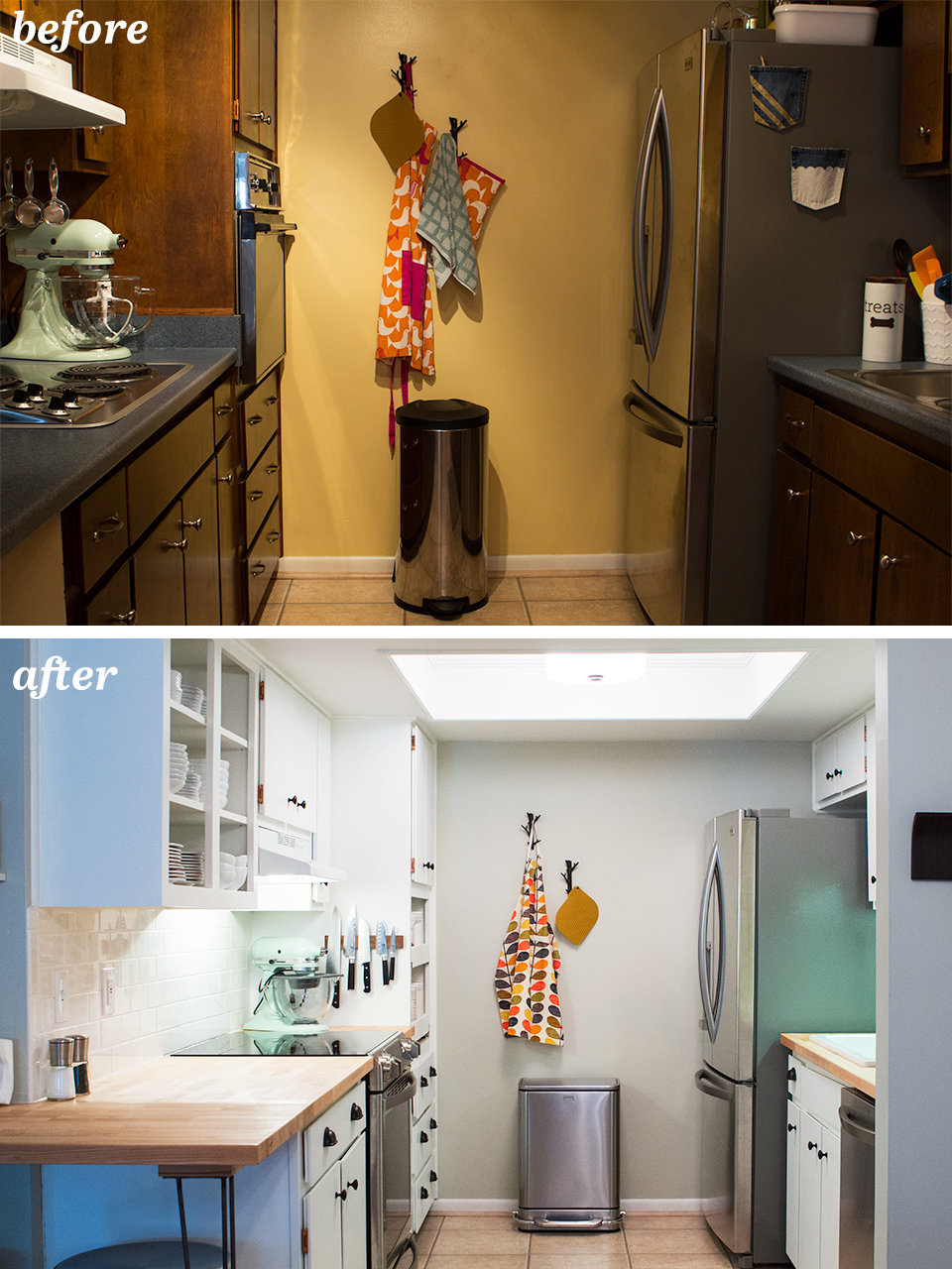 DIY Small Galley Kitchen Remodel  Sarah Hearts