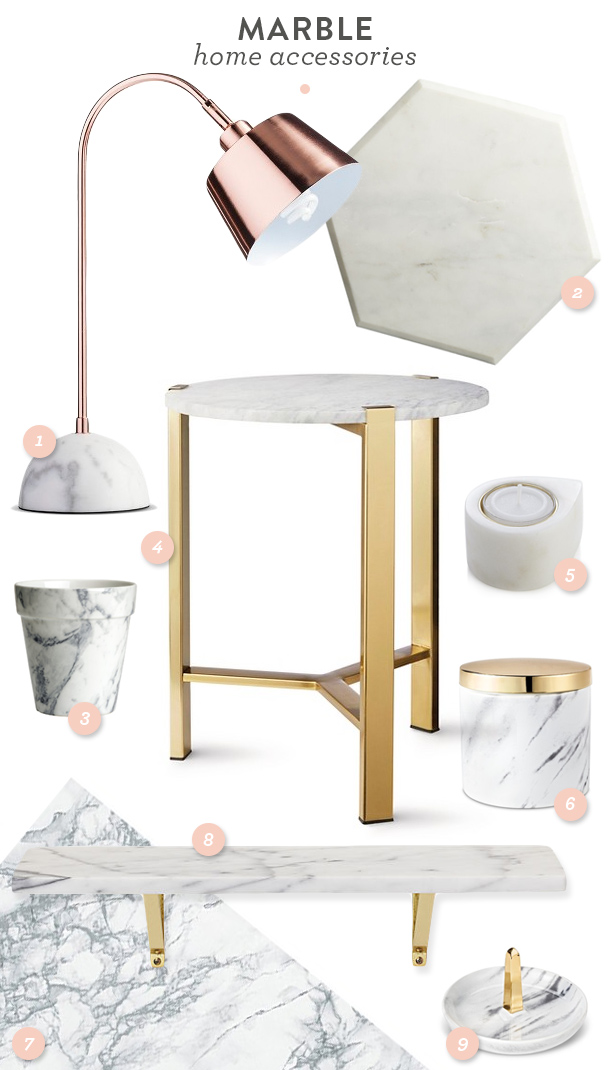 Trend: Marble Home Accessories - Sarah Hearts