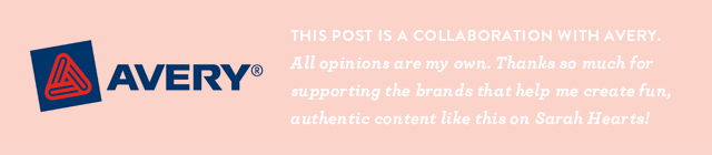 This post was created in partnership with Avery.