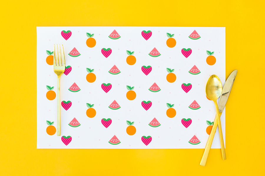 Printable Summer Fruit Placemats Sarah Hearts