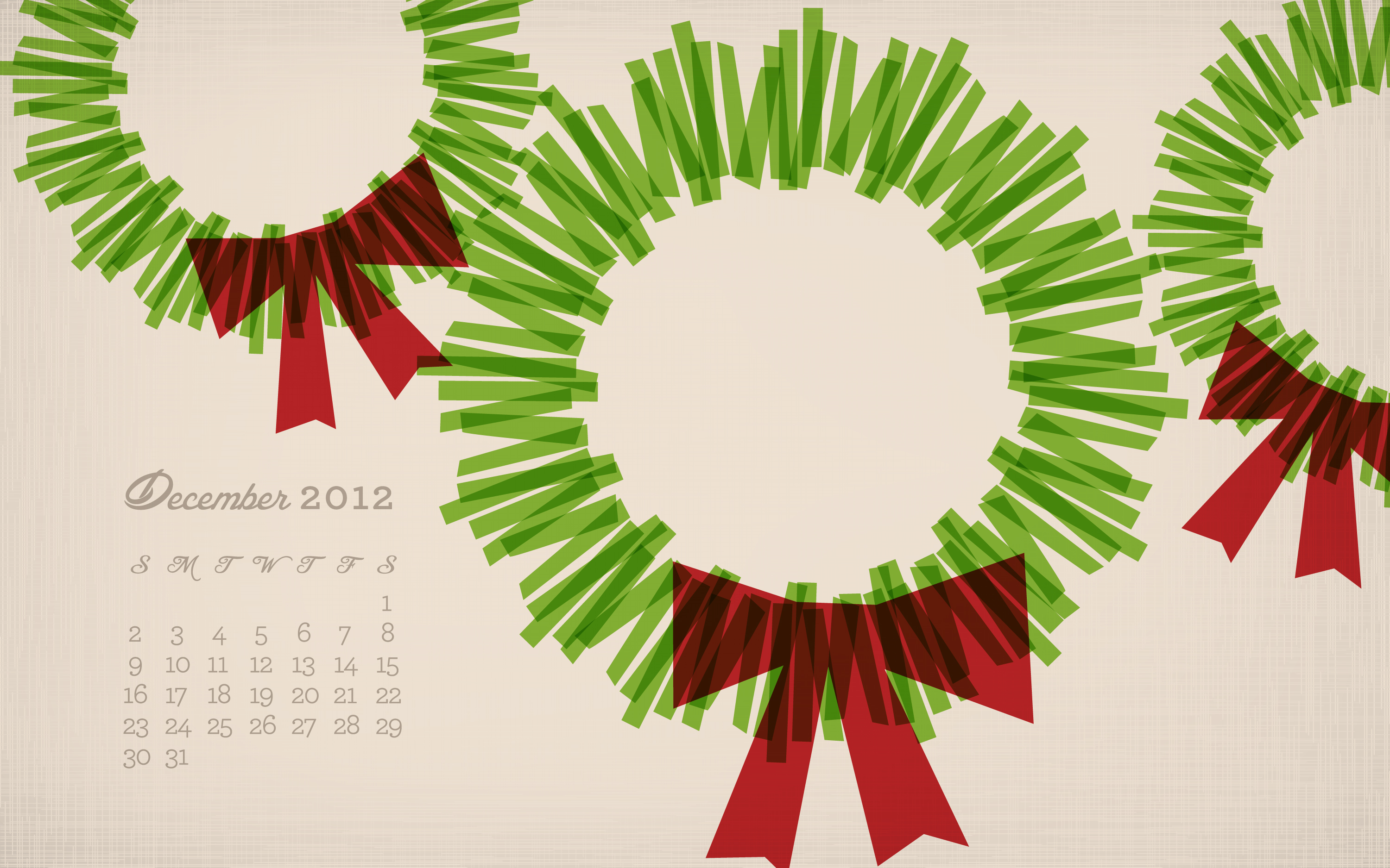 December 2012 Calendar Wallpaper - Sarah Hearts