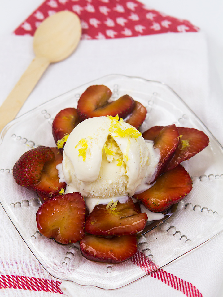 Balsamic Glazed Strawberries - Sarah Hearts