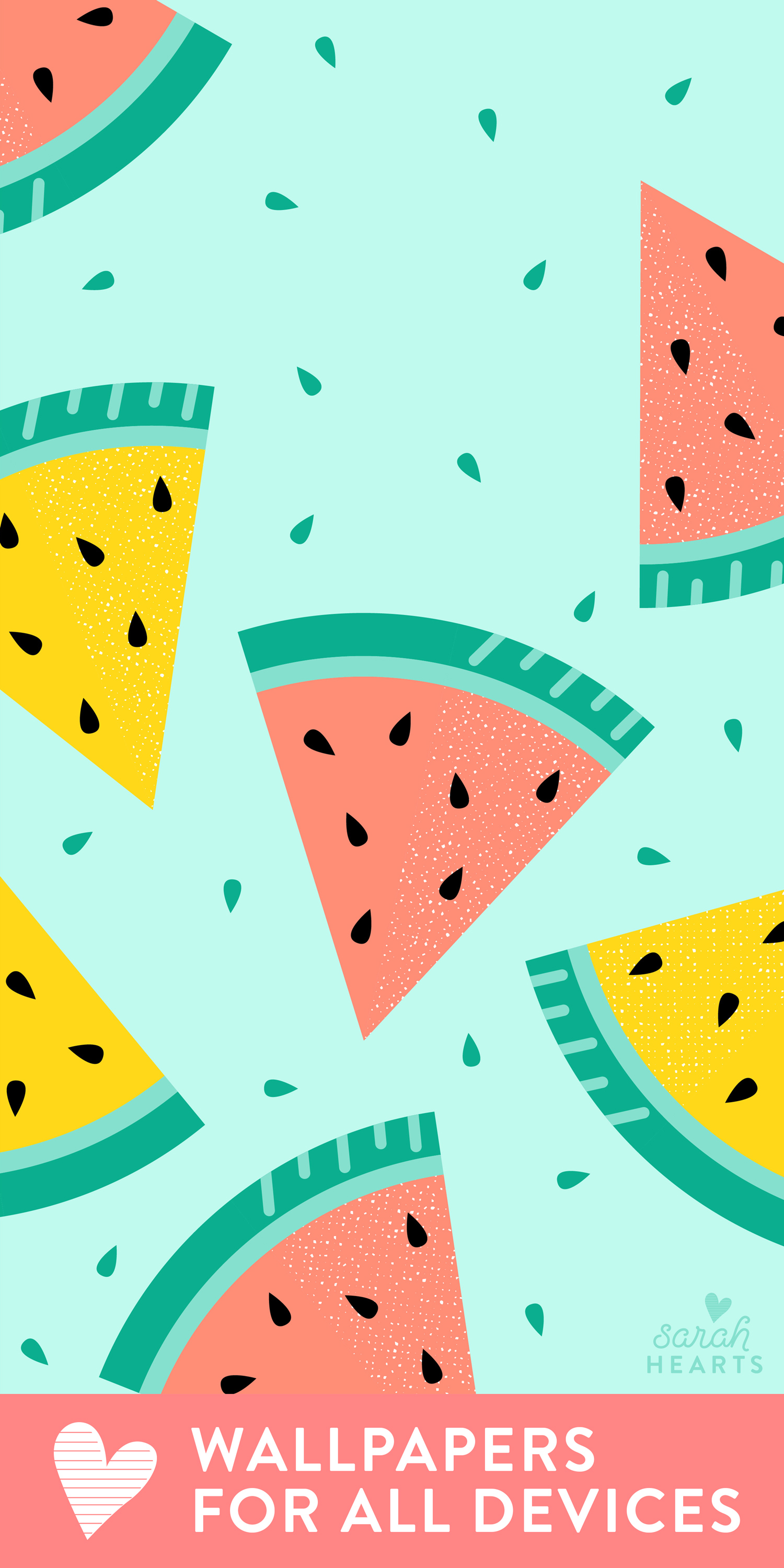 Get Ready For Summer With This Free Watermelon Wallpaper Download It For Your Phone Computer And Tablet Today Sarah Hearts