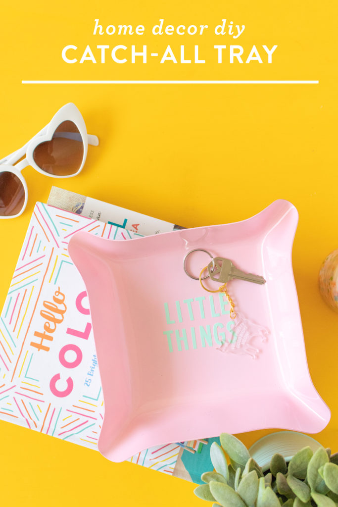 Learn how to make a simple catchall tray that is perfect for storing
