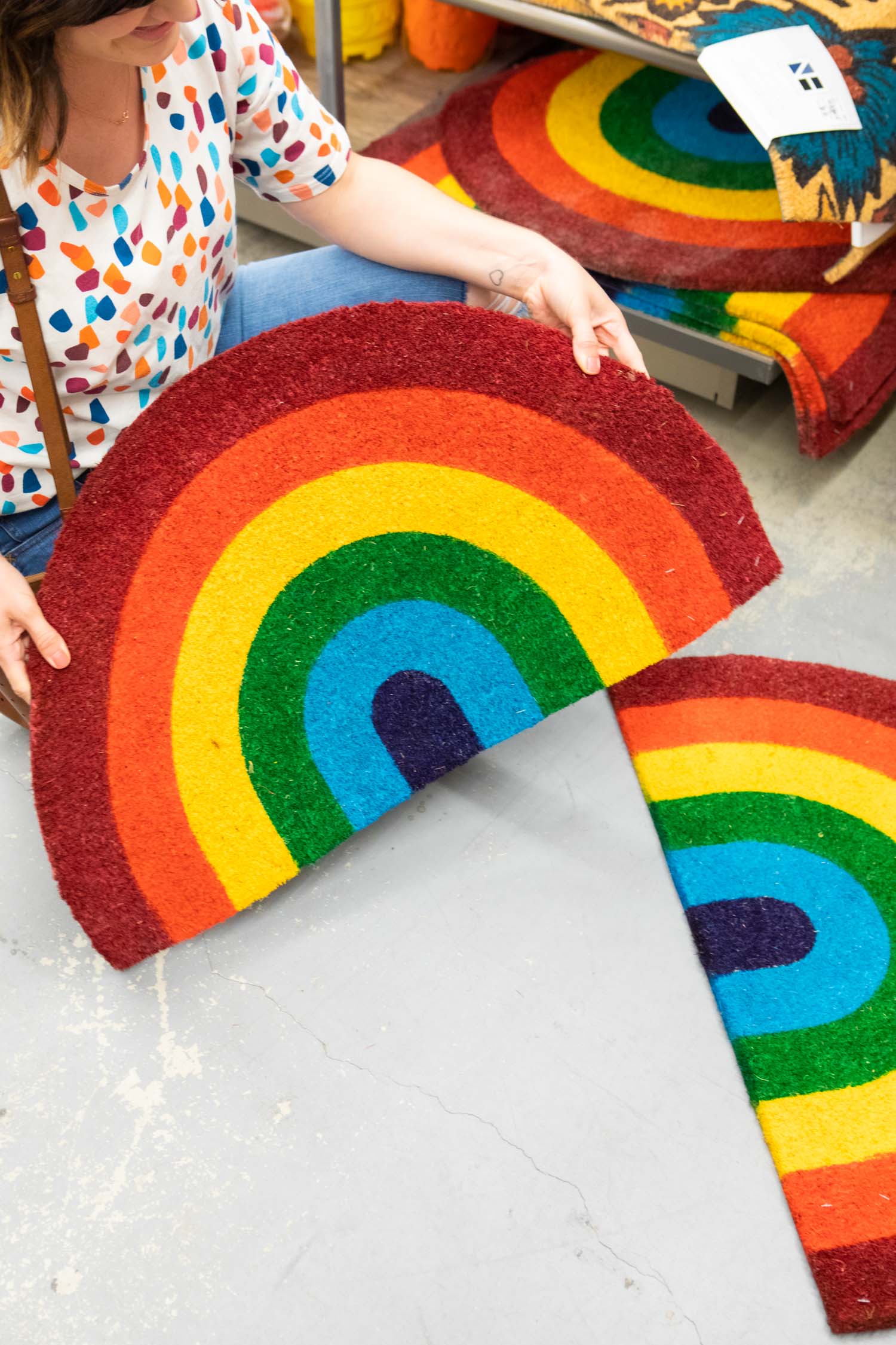 Adorable Rainbow doormats at Find Area Rugs at Great ... (1500 x 2250 Pixel)