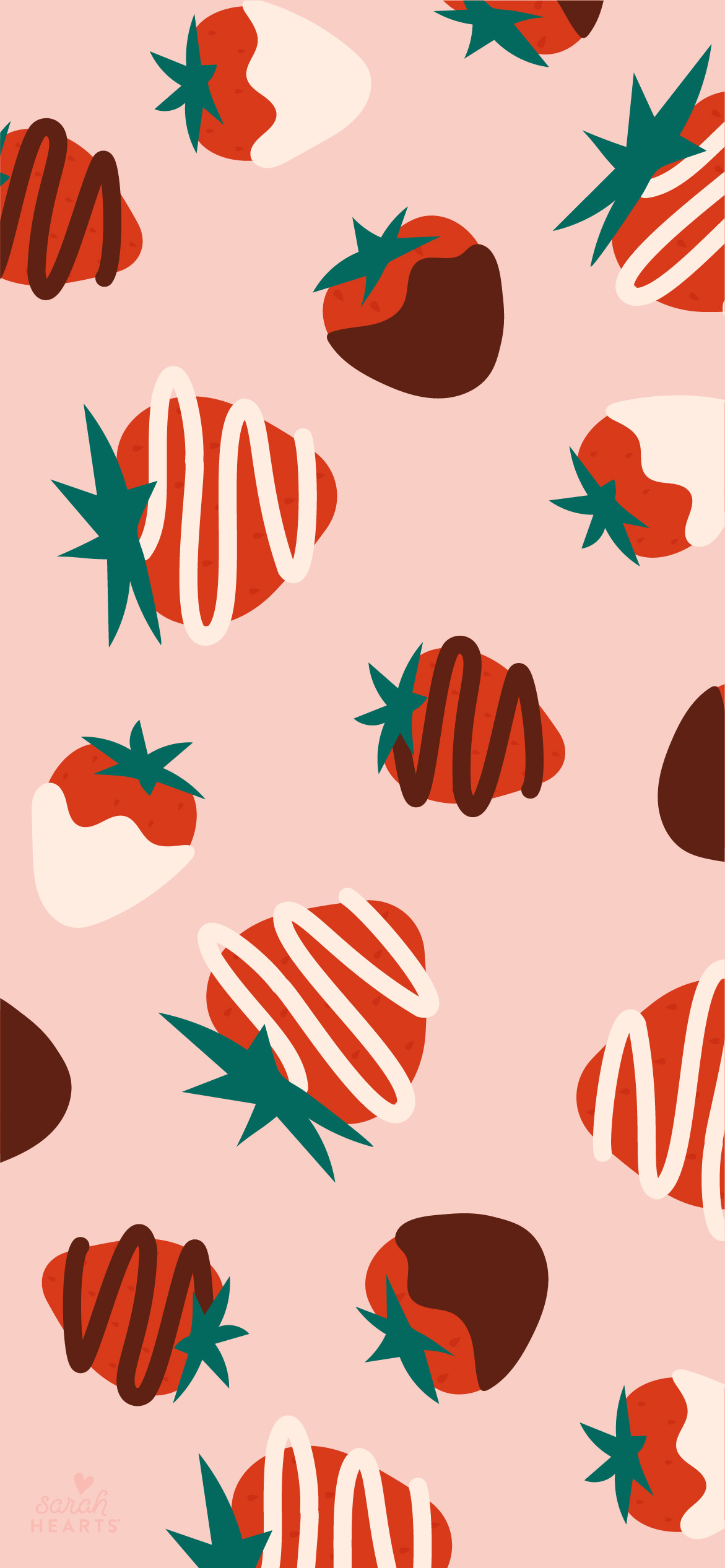 Strawberries Art iPhone Wallpapers Free Download