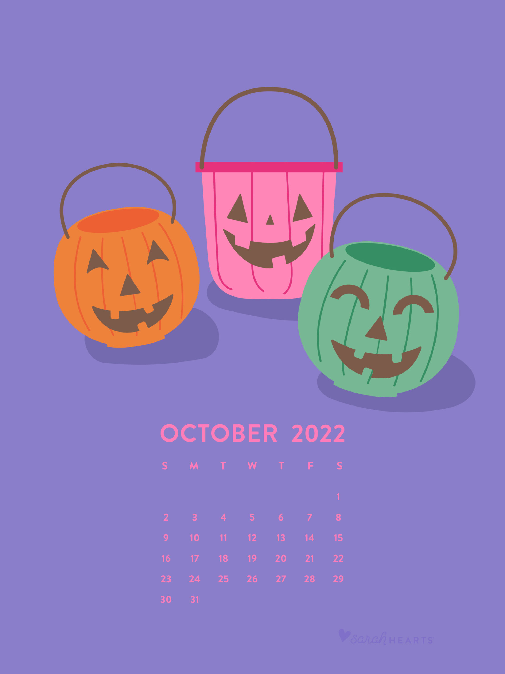 cute october 2022 calendar